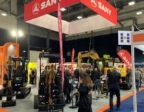 Sany excavator perfectly unveiled in the UK executive hire show